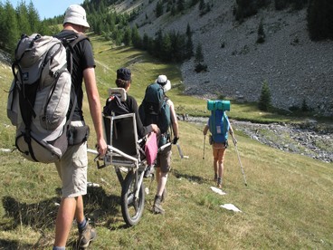 Vacanza in montagna per una persona disabile