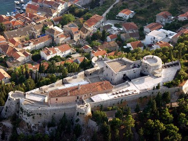 La fortezza di Hvar dall'alto