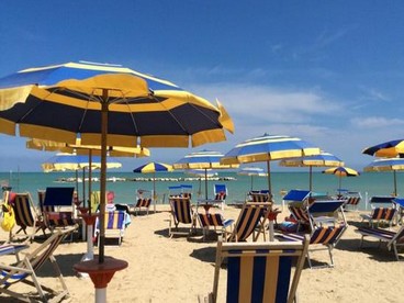 La spiaggia di Marina Palmense, nelle Marche