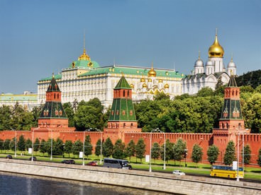 Cremlino di Mosca: visuale esterna delle mura