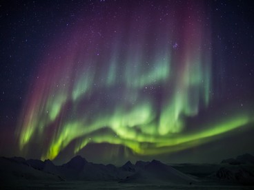 Aurora boreale sul Circolo Polare