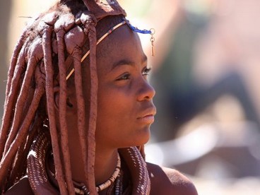 Una donna della Namibia