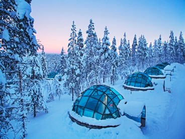 Igloo di vetro in Lapponia Finlandese