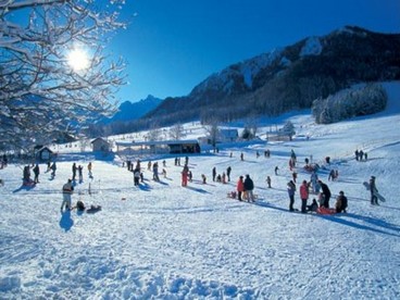 Sciare a Kranjska Gora, in Slovenia