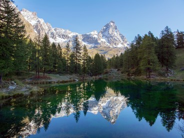 Lago Blu, nei pressi di Valtournenche