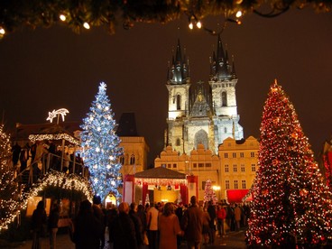 Praga, mercatino di Natale in Piazza della Città Vecchia