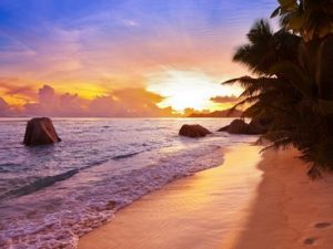 Tramonto alle Seychelles