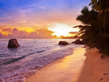 Tramonto alle Seychelles