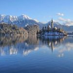 Lago di Bled in inverno