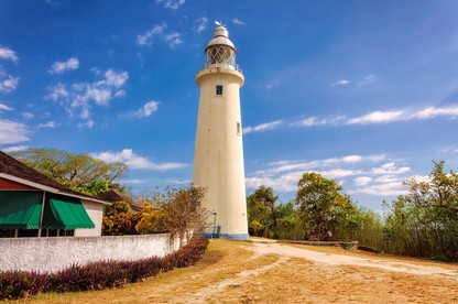 Negril, paesaggio con faro