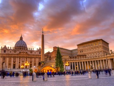 Roma, Piazza San Pietro nel periodo natalizio