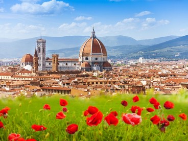 Firenze, veduta con Duomo e campanile