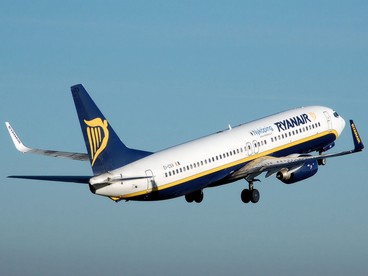 Un aereo della flotta Ryanair