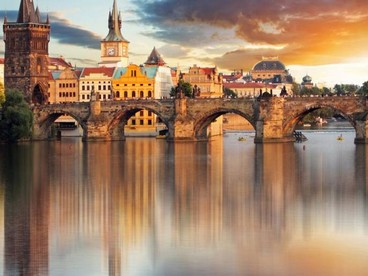 Tramonto su Praga