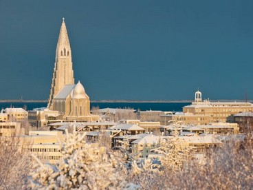 Reykjavik, panorama invernale