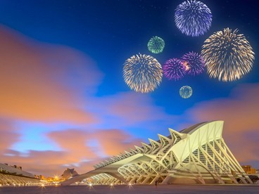 Fuochi d'artificio a marzo a Valencia