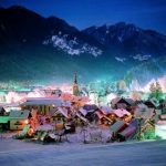 Kranjska Gora, panorama notturno