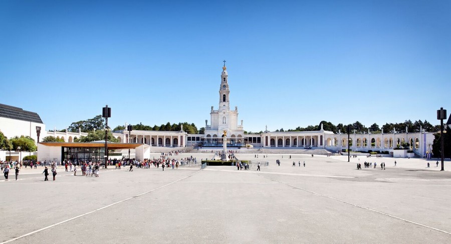 Fatima, la spianata del Santuario di Nostra Signora del Rosario