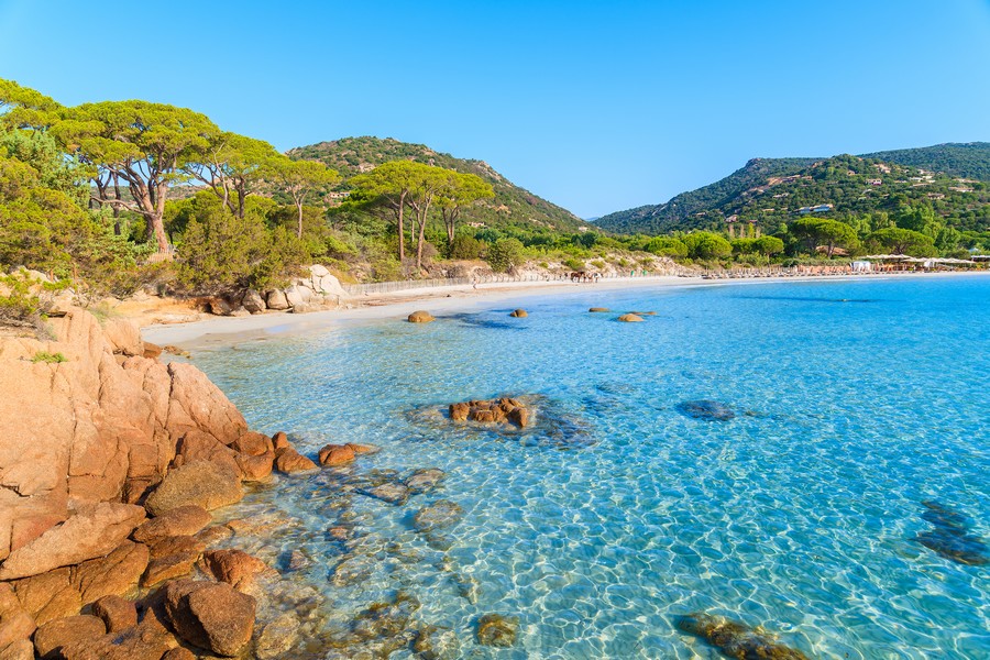 Spiaggia Palombaggia, in Corsica