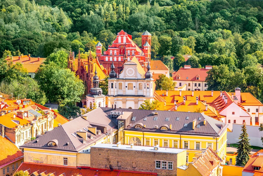 Il centro storico di Vilnius