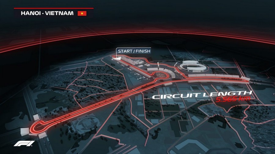 Ricostruzione del circuito di Hanoi - © formula1.com