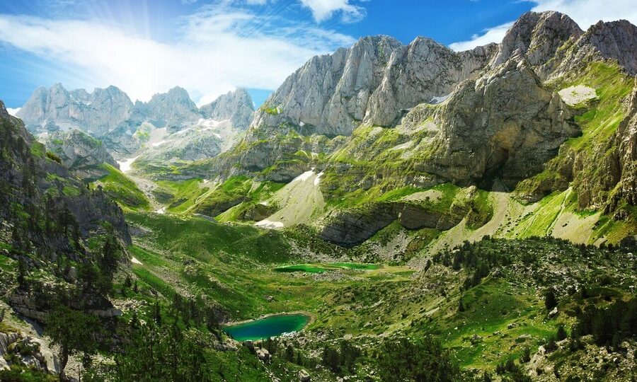 Laghi e montagne in Albania