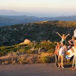 Famiglia in vacanza in camper