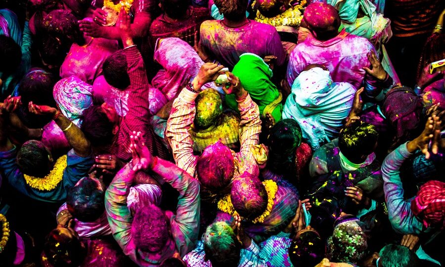 Holi Festival a Vrindavan, in India