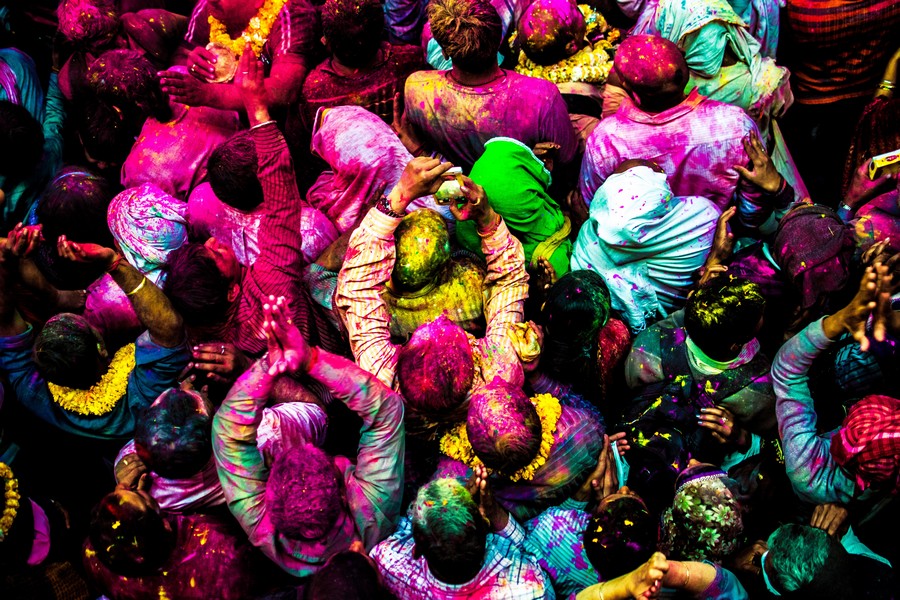 Holi Festival a Vrindavan, in India