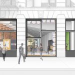 Museo Poster House a New York, progetto dell'ingresso
