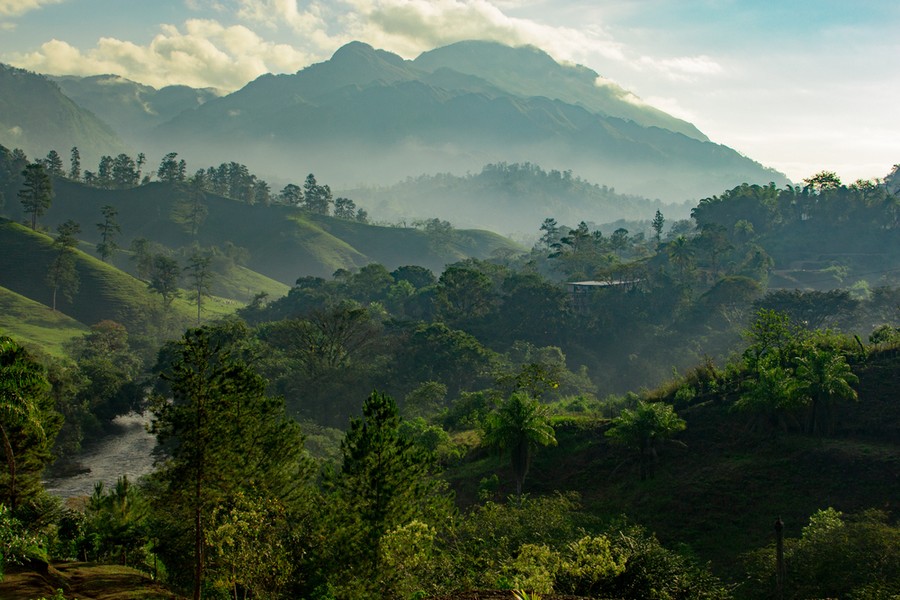 Guatemala: alba sulla jungla