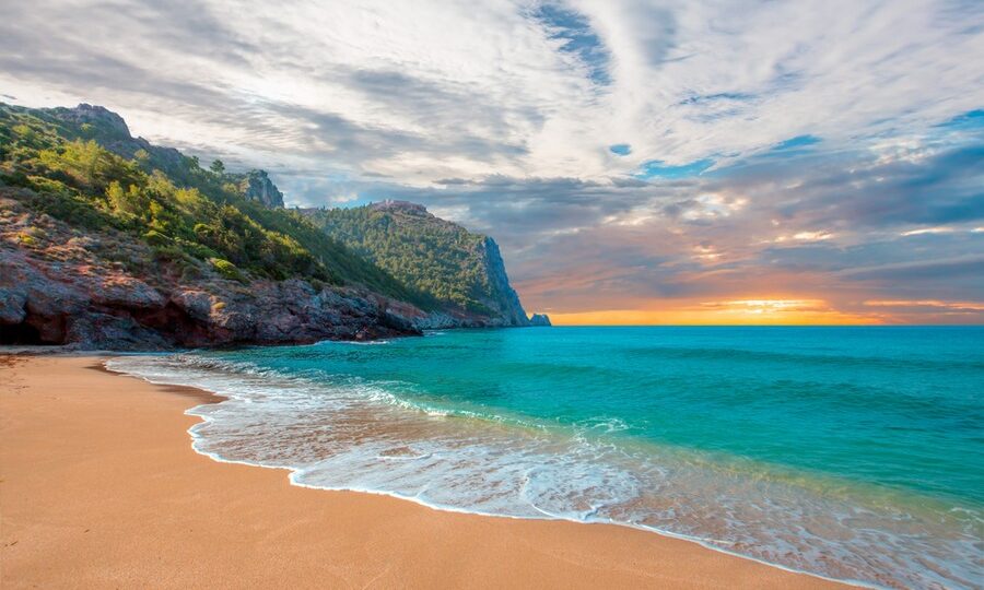 Spiaggia di Cleopatra al tramonto