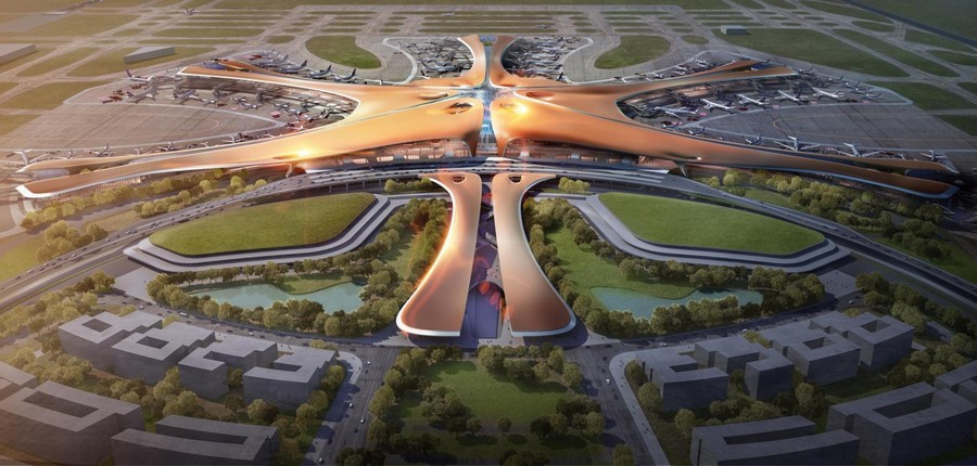Daxing International Airport - Render by Methanoia © Zaha Hadid Architects - tutti i diritti appartengono a Zaha Hadid Architects