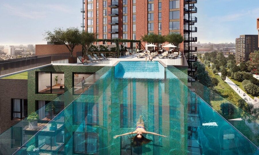 Sky Pool a Londra, la piscina sospesa - © www.embassygardens.com