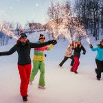 Fiaccolate sulla neve