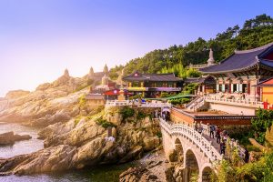 Tempio Haedong Yonggungsa a Busan, in Corea del Sud
