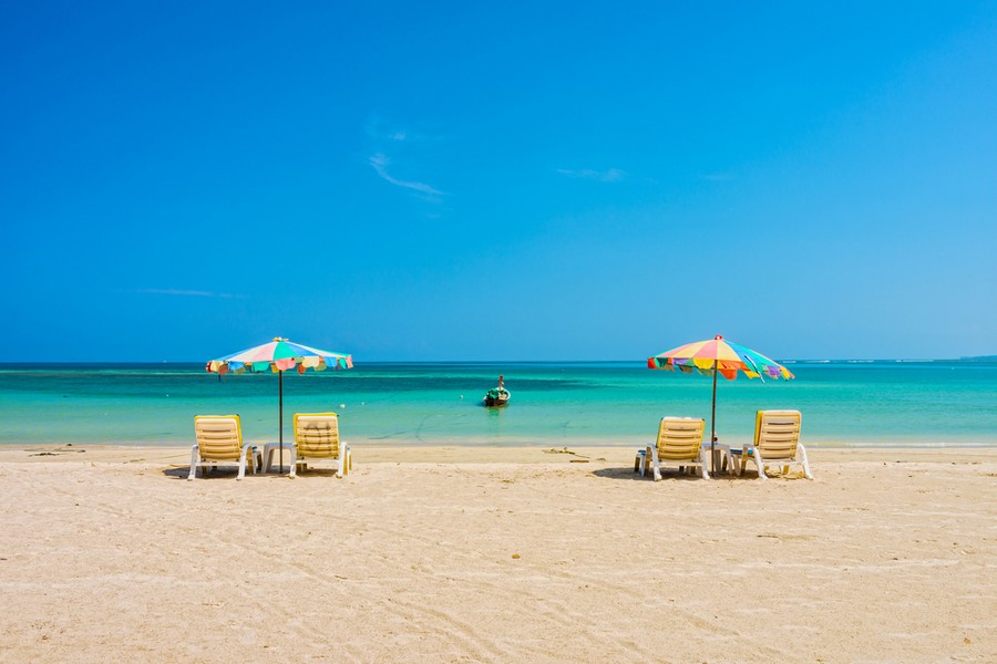 Distanziamento sociale in spiaggia