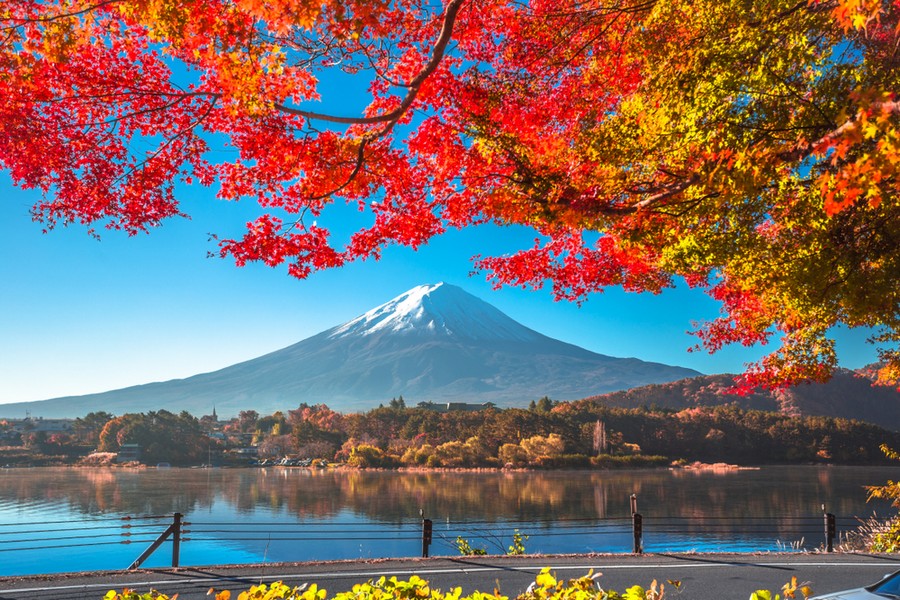 Monte Fuji visto dal Lago Kawaguchiko