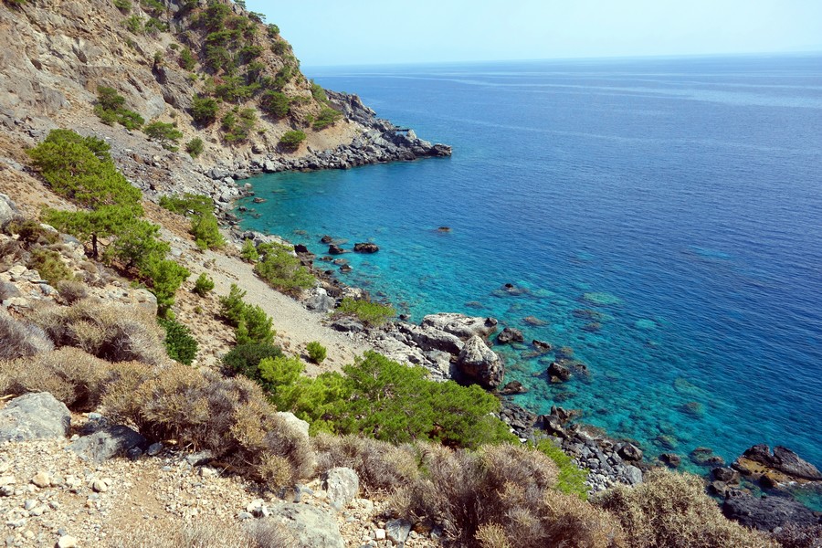 Spiaggia di Sougia a Creta