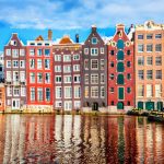 Tipiche case di Amsterdam: strette e alte