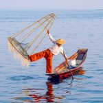 Un pescatore sul Lago Inle