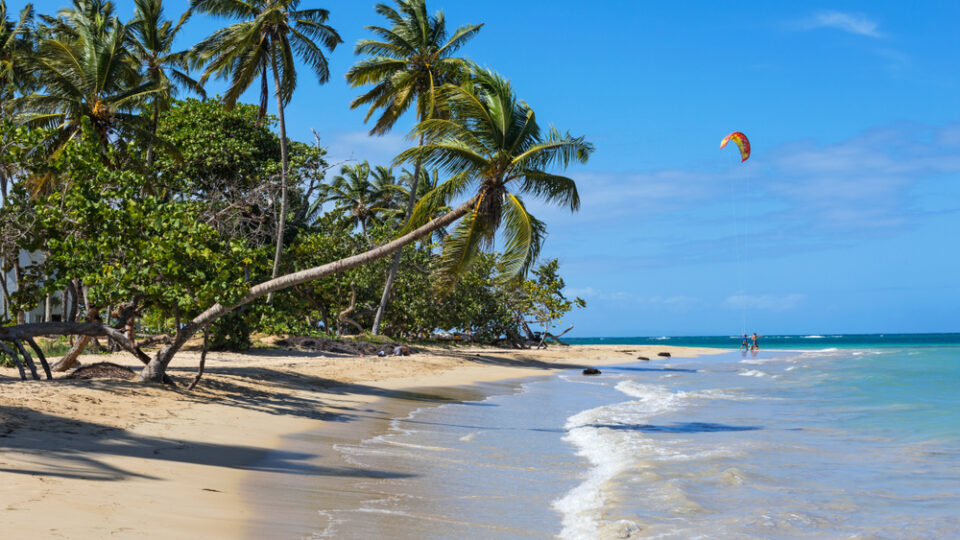 Beautiful sandy beach at Samana Peninsula, Dominican Republic.1625850757